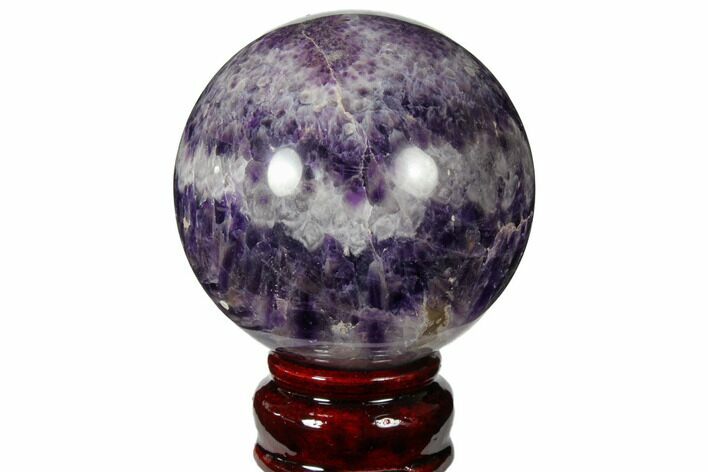 Polished Chevron Amethyst Sphere #124504